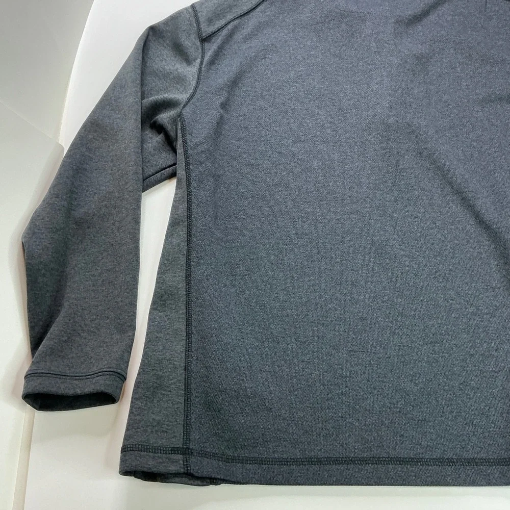 Pebble Beach Gray Quarter Zip Pullover Mens XL Performance Heathered Golf Top